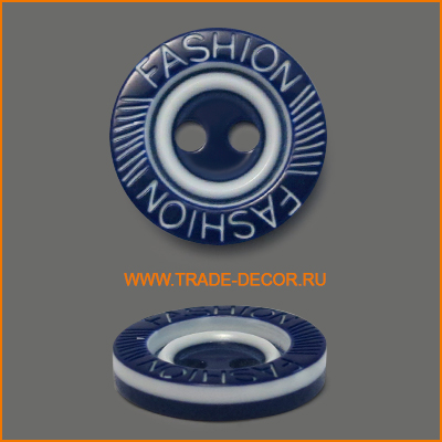 ГХ12367 синий цв.040/белое лого Fashion 2 прокола