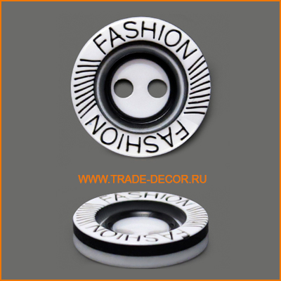ГХ12367 белая/черное лого Fashion 2 прокола