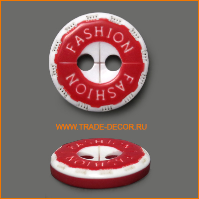ГХ12373 красный цв.820/белое лого Fashion 2 прокола